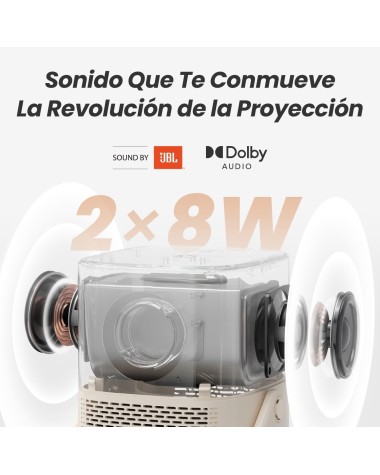 Proyector Portátil Yaber T2 Plus 1080P | Sonido JBL y Batería