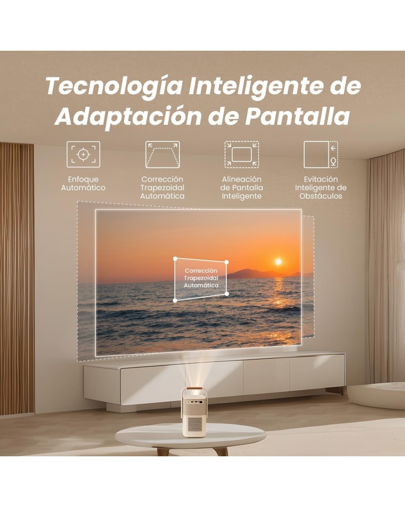 Proyector Portátil Yaber T2 Plus 1080P | Sonido JBL y Batería
