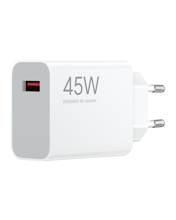 Cargador Xiaomi 45W Turbo USB-A Blanco | Envío 24h y Garantía