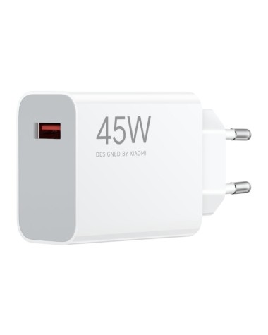 Cargador Xiaomi 45W Turbo USB-A Blanco | Envío 24h y Garantía