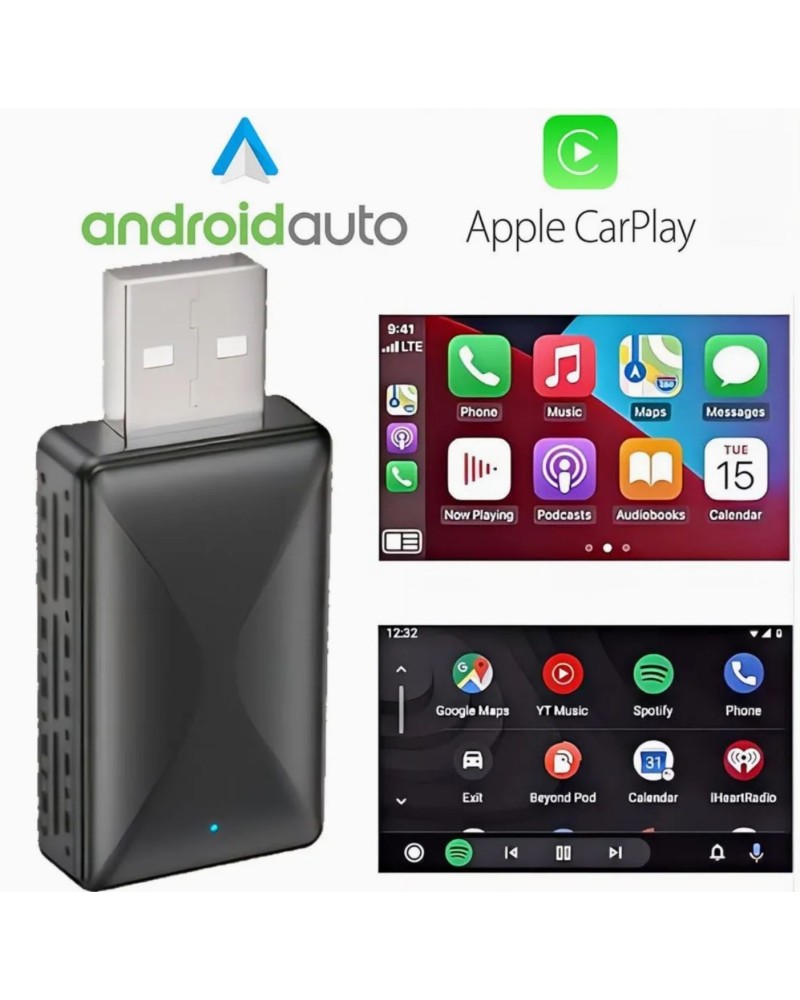 Adaptador CarPlay / Android Auto Inalámbrico 5 GHz