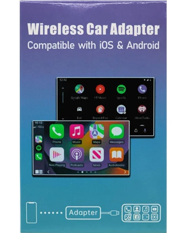 Adaptador CarPlay / Android Auto Inalámbrico 5 GHz