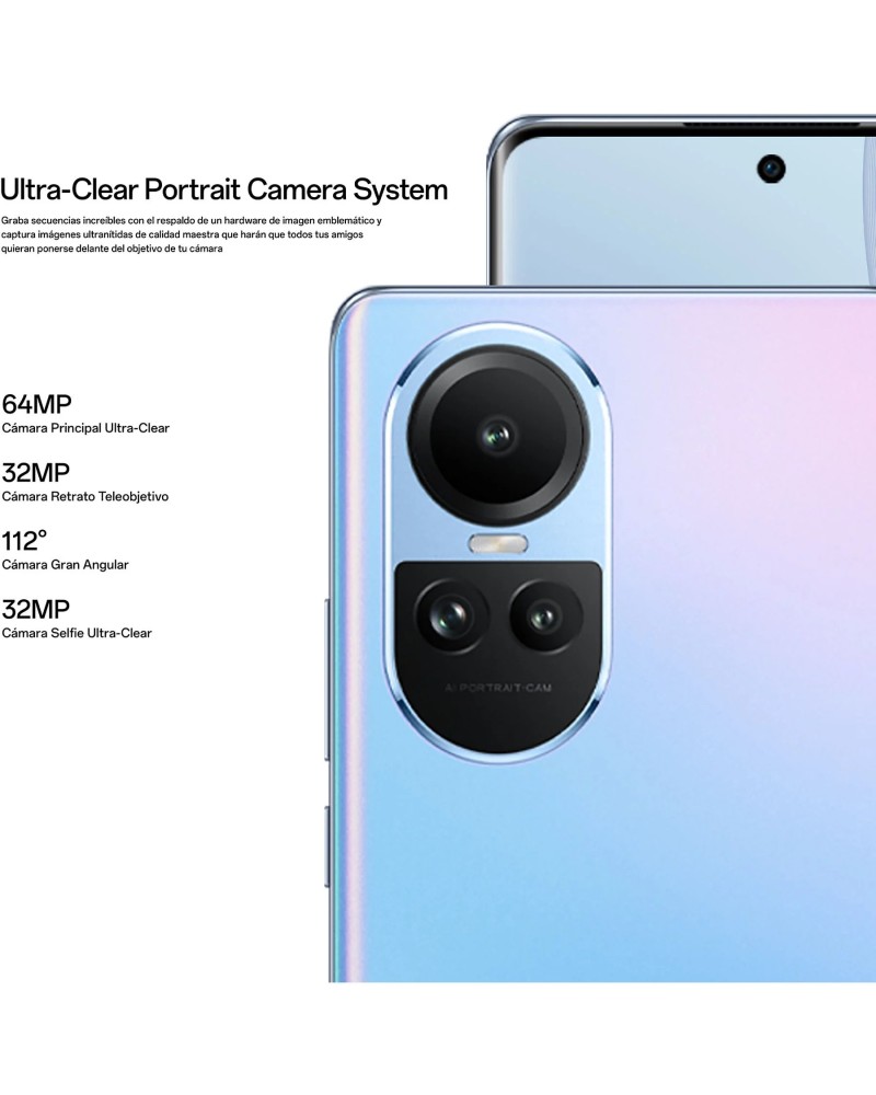OPPO Reno 10 5G 256 GB – Cámara retrato + envío rápido
