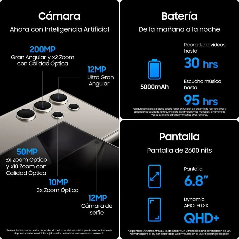 Samsung Galaxy S24 Ultra 5G - Potencia y Cámara 200MP