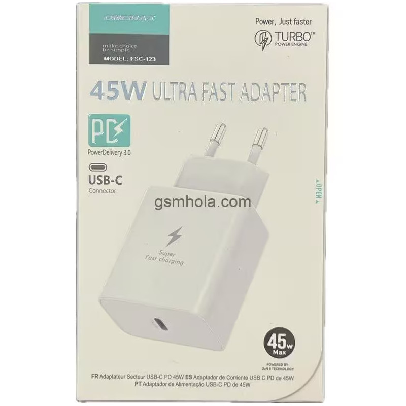 ADAPTADOR DE CARGA ACCETEL 45W ADAPTADOR DE CARGA ACCETEL 45W