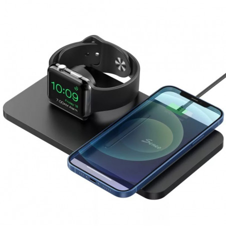 BASE DE CARGA 2 EN 1 WIRELESS SENEO