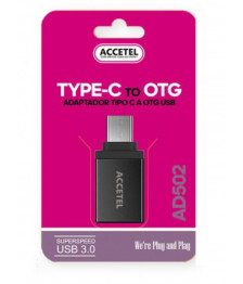ADAPTADOR TIPO C/USB ACCETEL