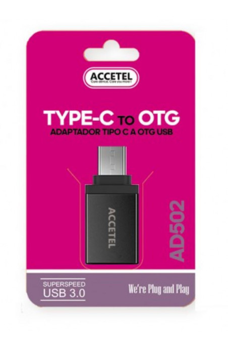 ADAPTADOR TIPO C/USB ACCETEL