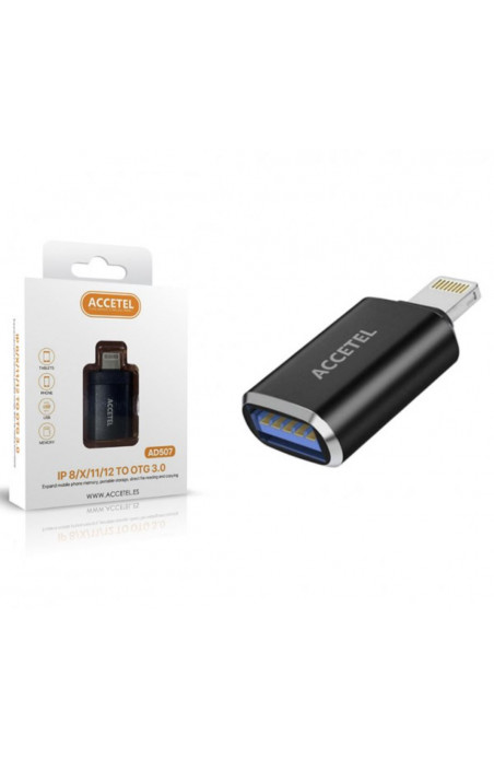 ADAPTADOR LIGHTNING / OTG USB 3.0B ACCETEL