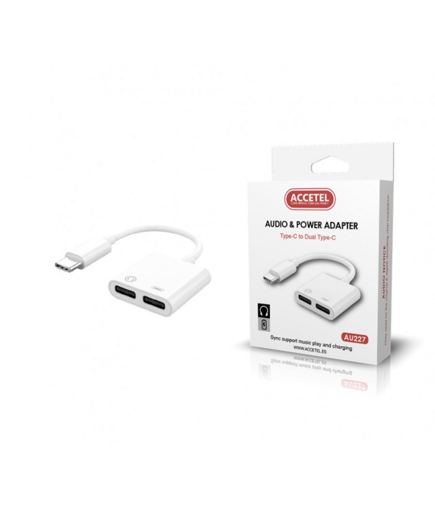 ADAPTADOR AUDIO TYPE-C TO DUAL TYPE-C