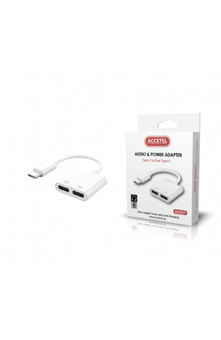 ADAPTADOR AUDIO TYPE-C TO DUAL TYPE-C