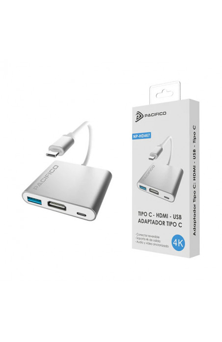 ADAPTADOR TIPOC/HDMI/USB/ TIPO C