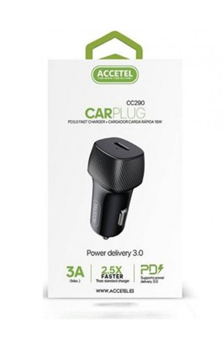 ADAPTADOR DE COCHE TIPO C ACCETEL