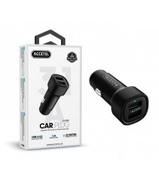 ADAPTADOR DE COCHE DOBLE USB ACCETEL