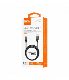 CABLE DE CARGA TIPO C NEGRO IDUSD