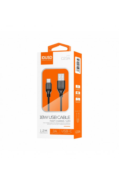 CABLE DE CARGA TIPO C NEGRO IDUSD