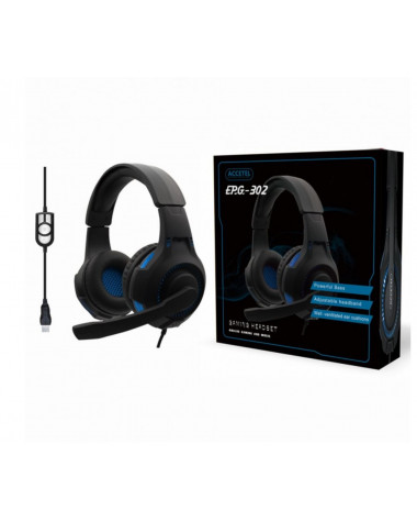 Auriculares Gaming Accetel EPG-302 | Sonido Envolvente y LED